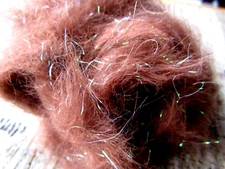 Irish Fly Supplies Chocolate Drop Rabbit Dubbing Pearl Flash Faux seals fur.