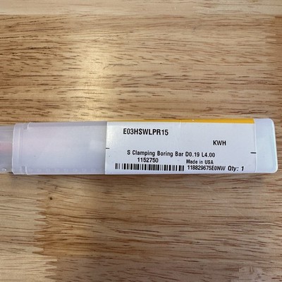 Kennametal E03SWLPR15 KWH, 6.6mm Min Bore, R/H 4.76mm Shank Dia, S/C Boring Bar