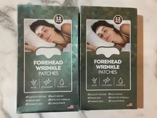 Forehead Wrinkle Patches 12pcs X 2 Boxes Smooth Fine Lines Wrinkles Sealed