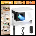 360° Rotating Mini Projector - 2026 Upgrade, Portable, 50% Zoom, HDMI/USB/TF Car