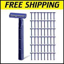 195 Twin Blade Disposable Razors for Men - Portable & Reliable Shaving Solutions
