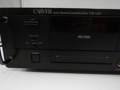 Carver Tdr-1550 Auto-reverse Cassette Deck W/ Remote Recorder Rack