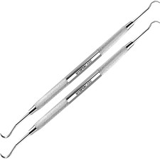 Professional Dental Tartar Scraper Tool, Dental Pick, 6.5 Inch Double Ended Tart