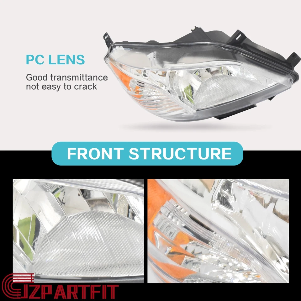 Headlight Halogen W/O Bulbs Right Side For Nissan NV200 2013-2021 Lamp NI2503225 - Изображение 2 из 4