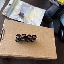 4pcs Hex Fit F Sport Lexus Car Wheels Tire Air Valve Caps Stem Dust Cover Black
