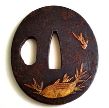 TSUBAIron TsubaHand guard for Japanese Tantou sword#799