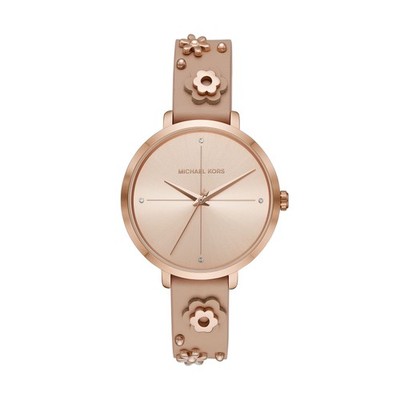 Damenuhr MICHAEL KORS CHARLEY MK2823 Leder Rosa Gold Rose