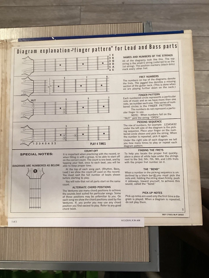 Play Guitar With The Ventures Volume 3 VG Original DG Stereo Dolton Record 1966 - Image 3 of 4