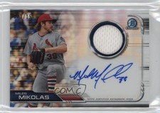 2019 Bowman Chrome Chrome Auto Relics 23/150 Miles Mikolas #BCAR-MM Auto 10no