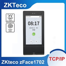 ZKTeco zFace1702 TCP/IP Fingerprint Facial Recognition Time Attendance 7" Screen