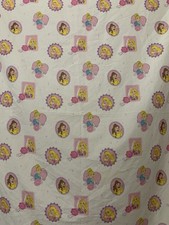 Disney Princess flat Sheet Belle Cinderella Official Disney Vintage crib