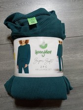 Honeydew 2 Piece Rib Lounge Set Womens Small Thyme Long Sleeve Shirt/Pants