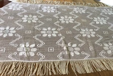 Woven White/Cream Shawl