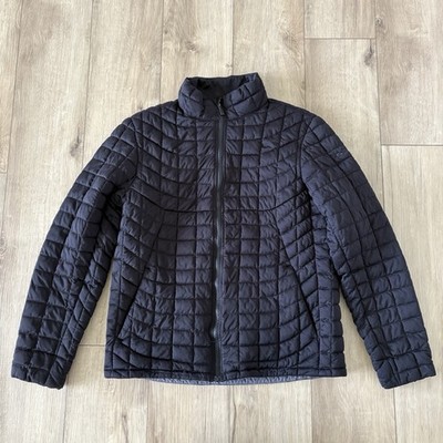 Ben Sherman Men's Quilted Puffer Jacket Solid Black Medium M Full Zip