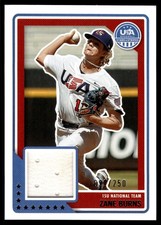 2023 Panini Stars & Stripes ZANE BURNS MATERIAL RELIC 91/250 USAM-ZB
