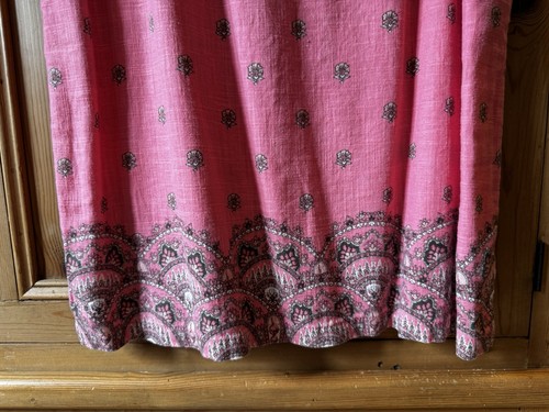Next Sleeveless Linen Summer Dress Size 14 - Picture 4 of 5