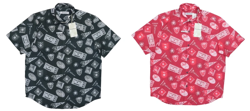 Tommy Bahama Coast Big Hitter Button Down IslandZone Short Sleeve Shirt NWT $148