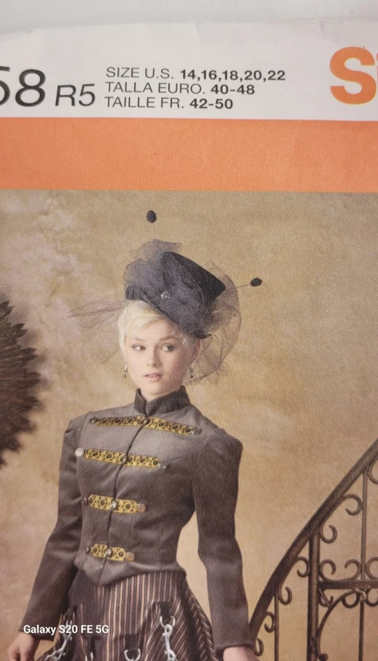 Simplicity 1558 Sewing Pattern R5 Sz 14 16 18 20 22 Factory Fold Uncut - Image 2 of 4