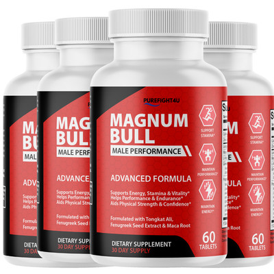 Magnum Bull Supplement Tablet for Men Vitality & Stamina Support | 4 Bottles