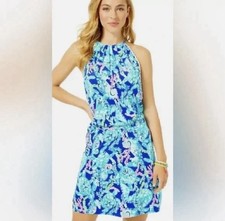 LILLY PULITZER Gianni Skort Romper Corsica Blue Turtle Villa Size XXS