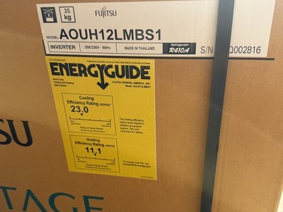 Fujitsu AOUH12LMBS1 Mini Split 12000 BTU Heat Pump Outdoor Unit NEW