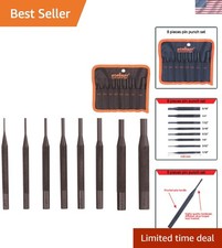 8 pcs Pin Punch Set,Removing Repair Tool w/ Holder- for Automotive, Watch Repair