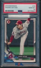 PSA 10 SHOHEI OHTANI/OTANI 2018 BOWMAN #49 LA ANGELS Rookie Card RC GEM MINT QTY