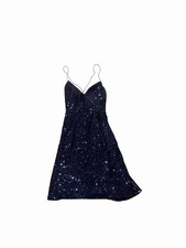 Hello Molly Strappy Blue Sequin Dress 6