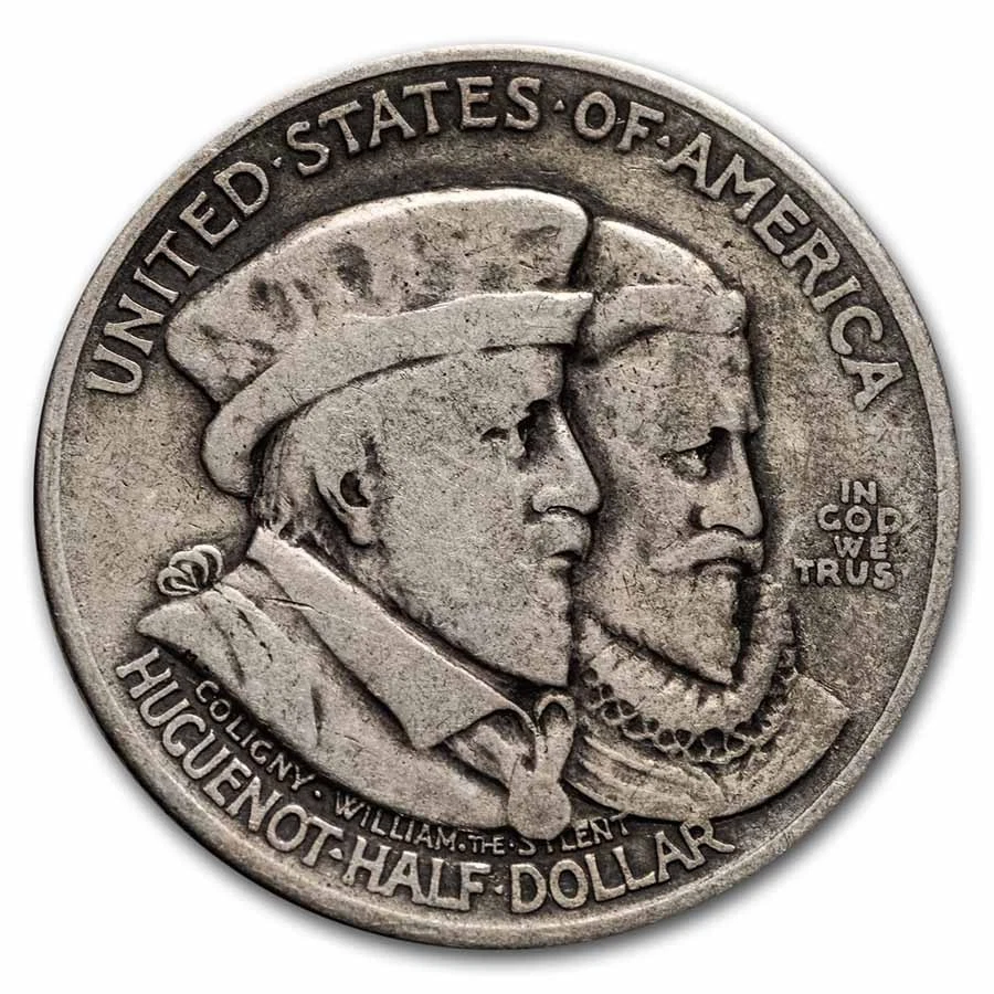 1924 Huguenot-Walloon Tercentenary Half VF - Image 2 of 2