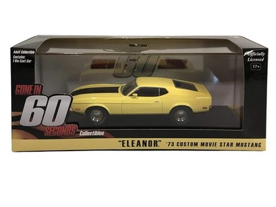 1973 Ford Mustang Mach 1 Yellow Diecast Model Car - Eleanor Gone