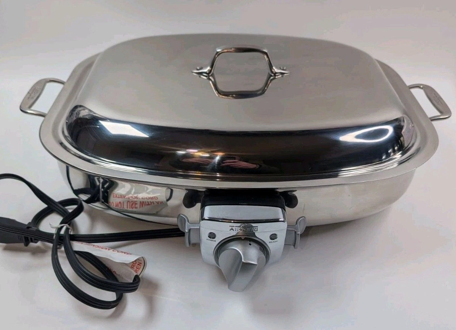 All-Clad Electric Roaster Model 6701 E105725 Stainless Steel w Lid Temp Control