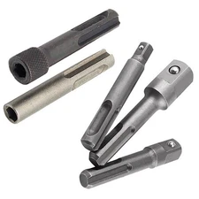 1 Set New 1/4" 3/8" 1/2" SDS Plus Socket Driver Hammer Drill Bit Accessories