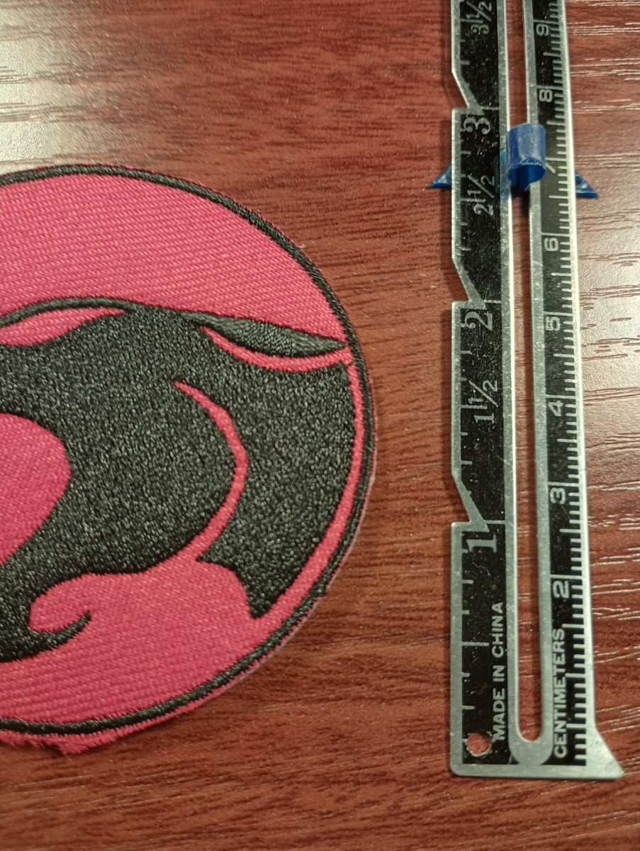 Toppa Ricamata Thundercats: Termoadesiva 7,5 Cm, Facile Da Applicare