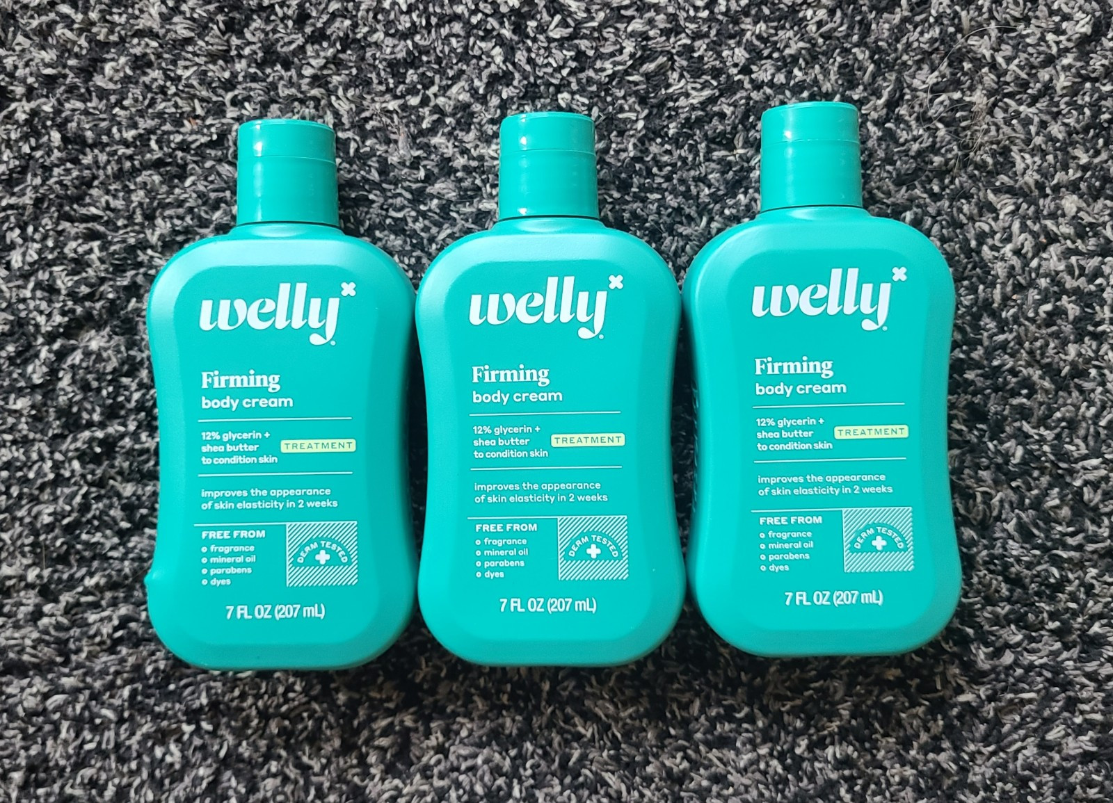 3-Pack ~ Welly Firming Body Cream 7 oz (207 ml) with 12% Glycerin & Shea Butter