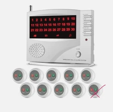 SYNLETT Nurse Call System w/9 Dual Function Call button & 1 central monitor unit