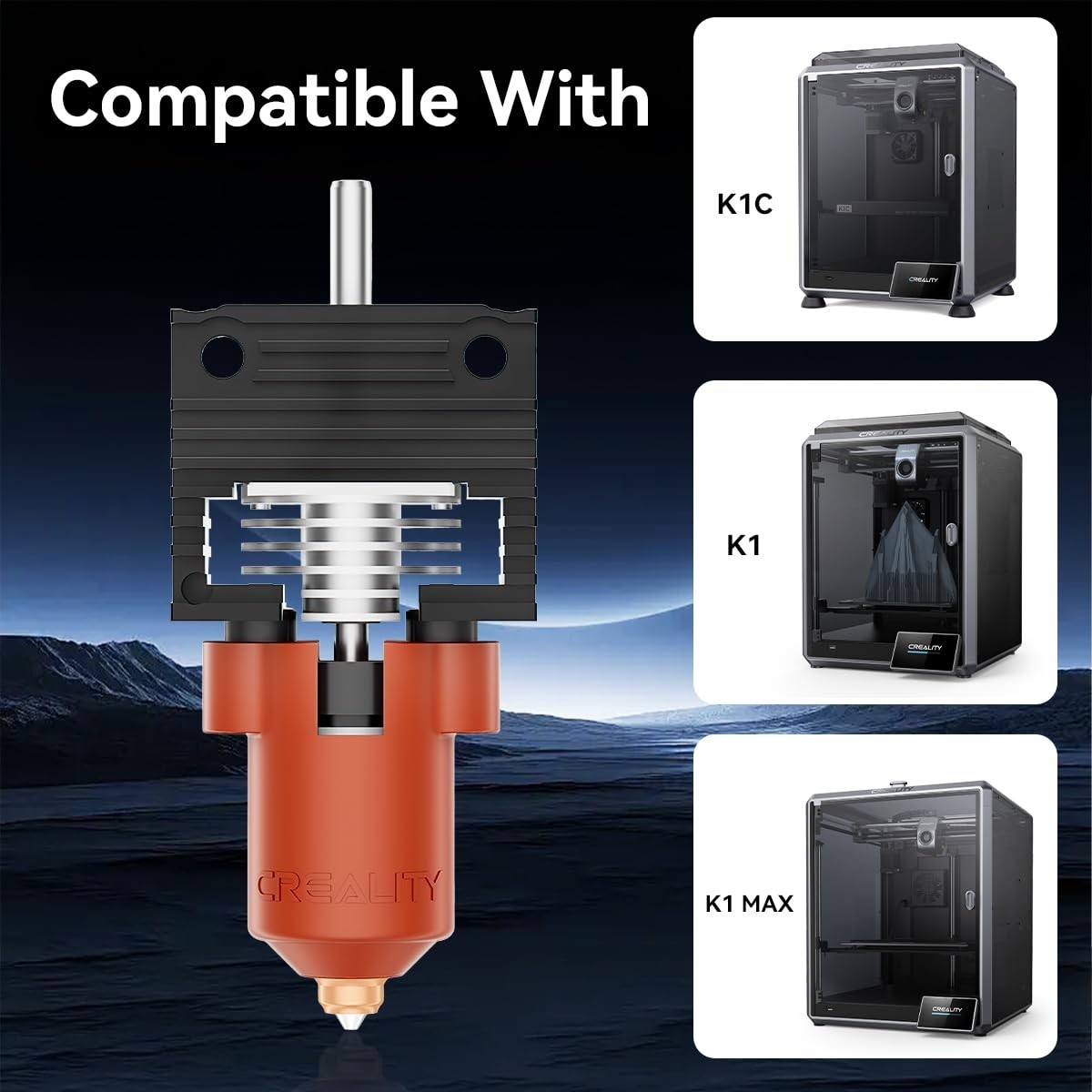 K1 Max Hotend Upgrades: Durable Ceramic Heating Block for 300°C Printing