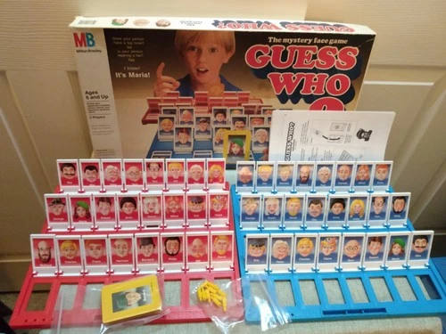 Vintage 1987 Milton Bradley Guess Who Classic Board Game Complete See Notes/Pics