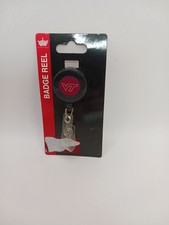 Virginia Tech Hokies Retractable Work ID Badge Reel Holder NCAA New
