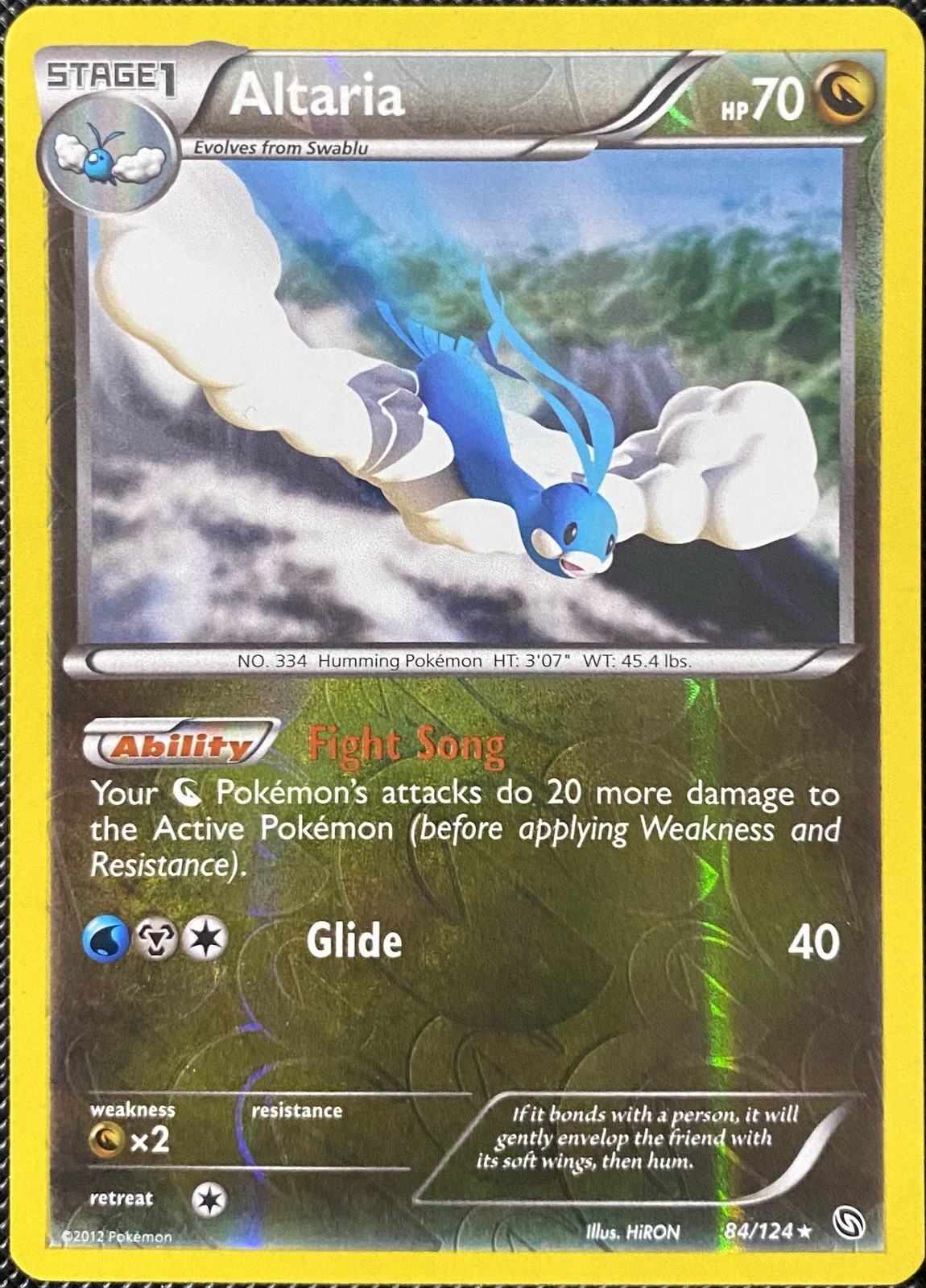 Altaria 84/124 Dragons Exalted Reverse Holo - Pokémon Card
