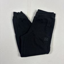 Puma Mens Fleece Jogger Pants Sweat Black Lar...
