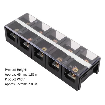Terminal Strip Dual Row High Current Screw Terminal Block With PC Cover For L CB