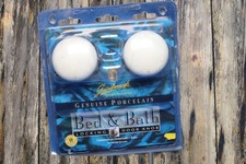 Gainsborough Genuine Porcelain Door Knob Set Locking Bed & Bath porcelain BC 60