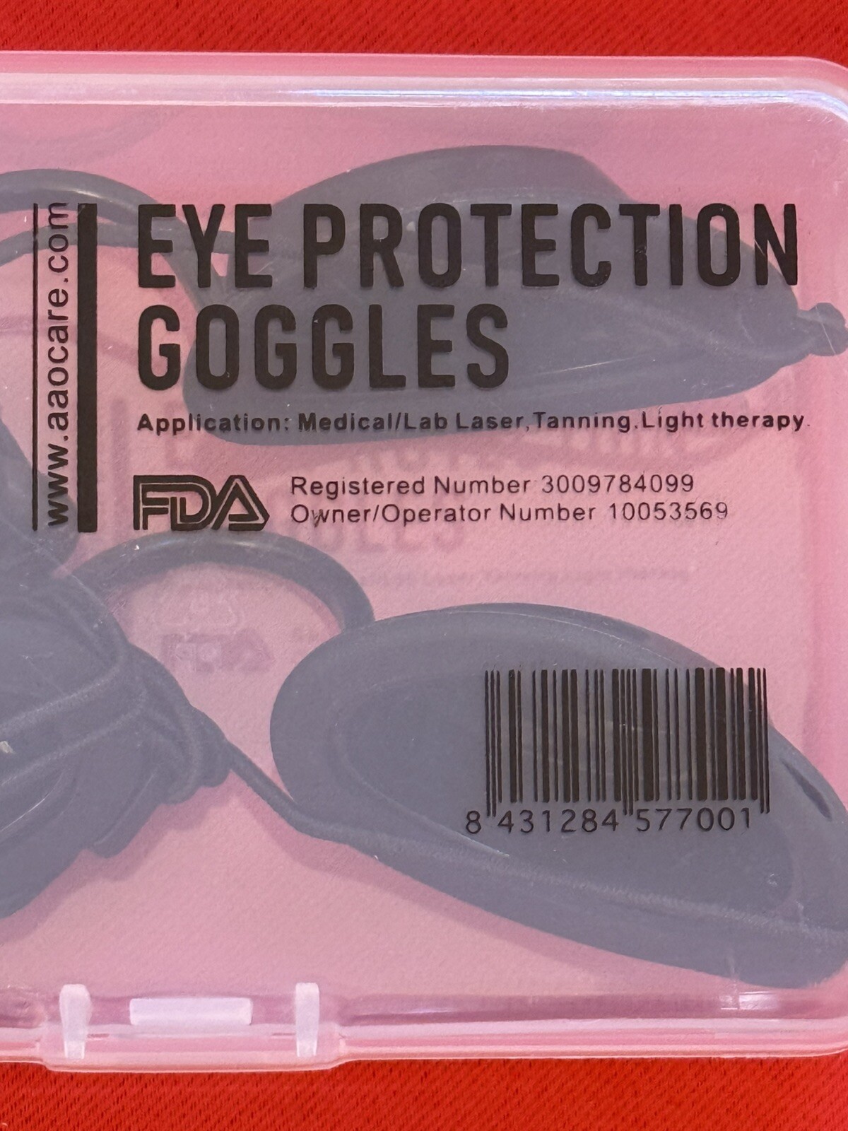 Green Goggles 2 Pairs Laser Protection Safety Goggles Aaocare