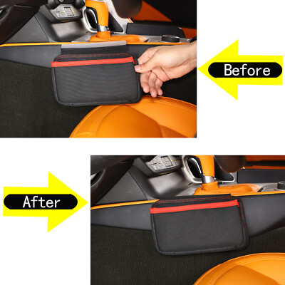Red Central Main Driver Side Storage Bag Pocket Trim For Corvette C7 2014-2019