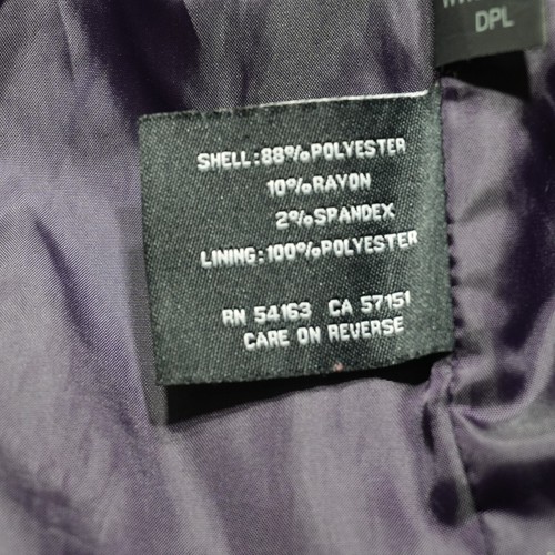 Black Rivet Jacket Womens 2XL Purple Double Breasted Stretch Casual Essentials - Picture 11 of 14