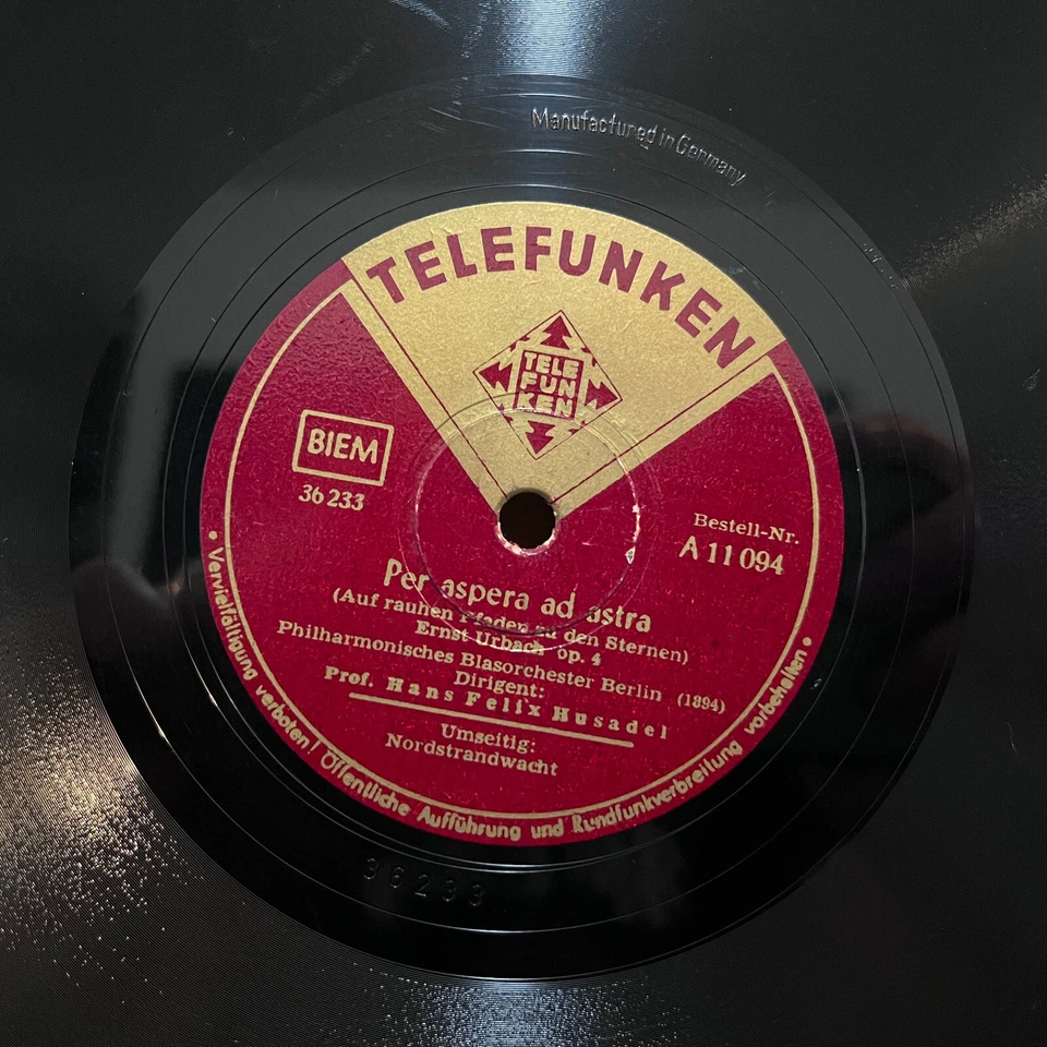 Telefunken 1930s Germany - Nordstrandwacht - 10" Shellac 78RPM Record - E - Image 3 of 4