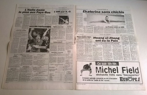 L'EQUIPE N°15.064 du 10/10/1994 - La fête inachevée (France-Roum 0-0 Elim euro) - Picture 6 of 8