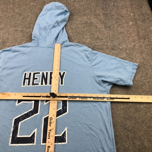 Tennessee Titans Shirt Men Medium Short Sleeve Hooded Pullover Derrick Henry - Picture 9 of 10