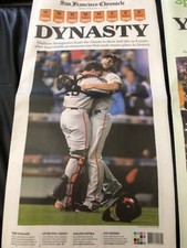 San Francisco Chronicle Newspaper San Francisco Giants Dynasty 10/30/2014 New!!!