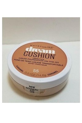 MAYBELLINE Dream Cushion FRESH FACE LIQUID FOUNDATION ON-THE-GO - Caramel 55 